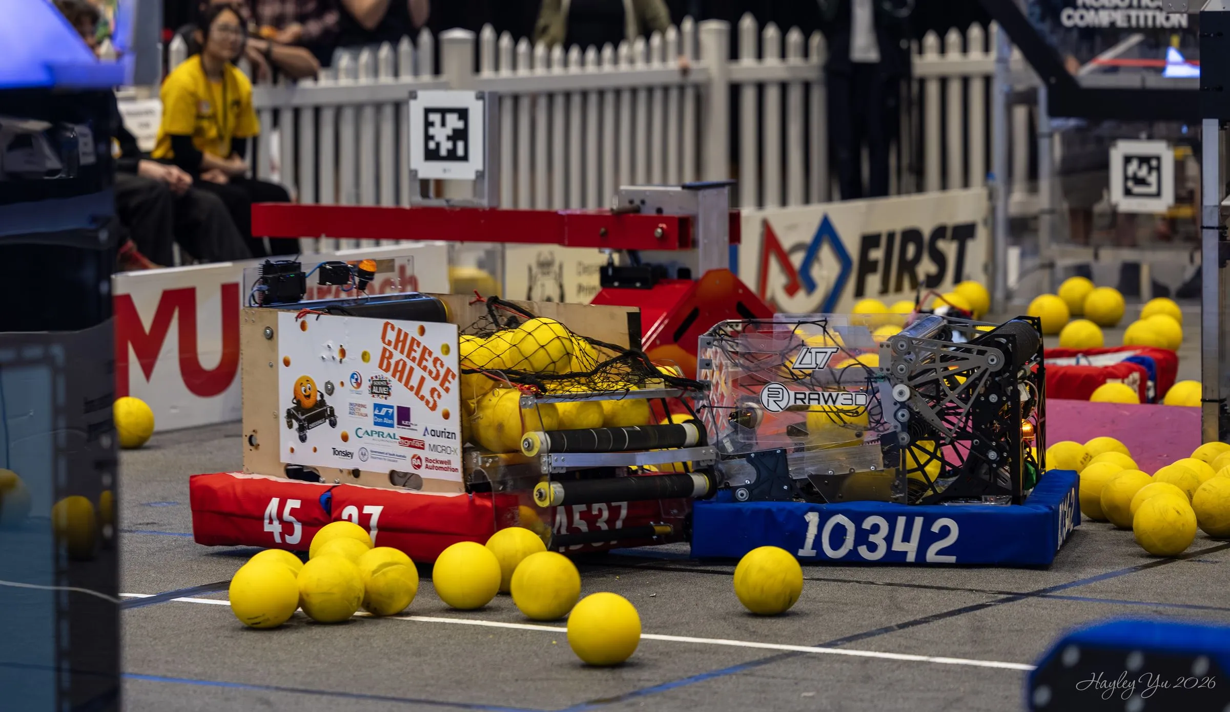 Students celebrating at a WARP event